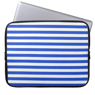 Capa Para Notebook Real Blue Combination Stripes por Shirley Taylor