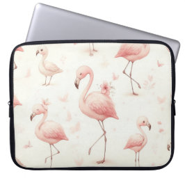 Capa Para Notebook Rebanho de Flamingos Mais Fofos