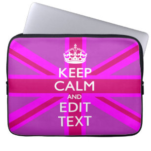 Capa Para Notebook Receba seu texto tranquilo sobre a tomada Fuchsia 