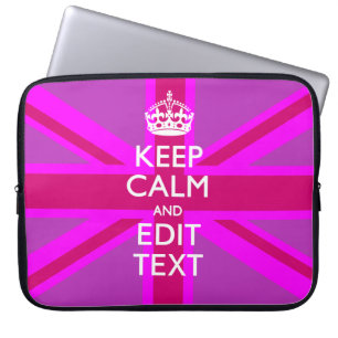 Capa Para Notebook Receba seu texto tranquilo sobre a tomada Fuchsia
