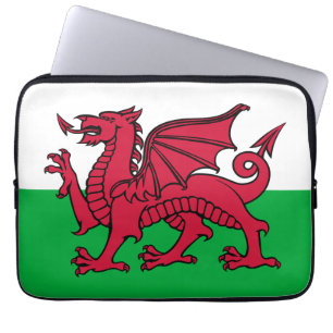Capa Para Notebook Red Dragon Celtic Flag & Welsh