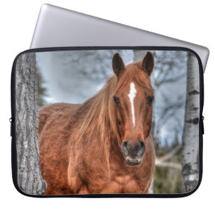 Capa Para Notebook Red Dun Ranch Horse Animal lover Foto