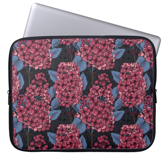 Capa Para Notebook Red lilac on dark blue (Frente)