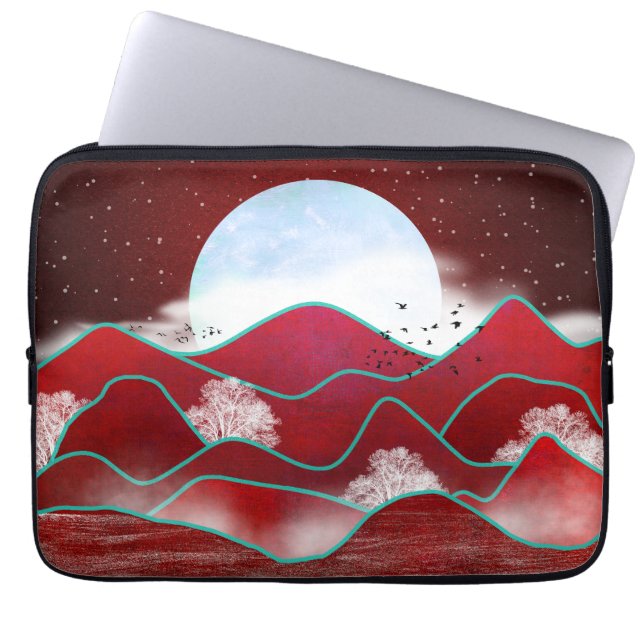 Capa Para Notebook Red Moonrise (Frente)