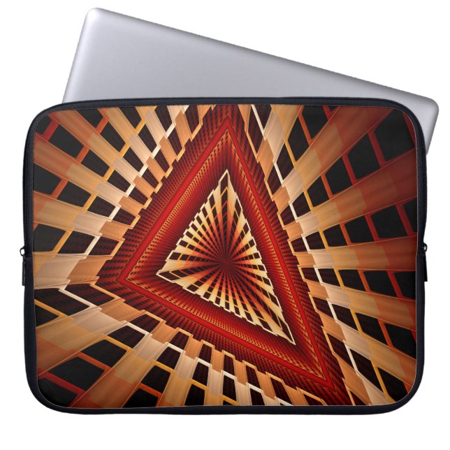 Capa Para Notebook Rede Moderna de Fantasia 3D com Design Gráfico Fra (Frente)
