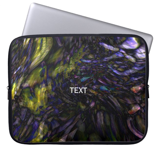 Capa Para Notebook Redemoinho de Mármore Abstrato Moderno Salpico de  (Frente)