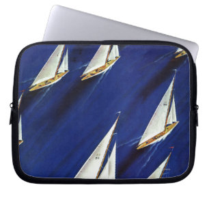 Capa Para Notebook Regata do veleiro pela solda do esqui