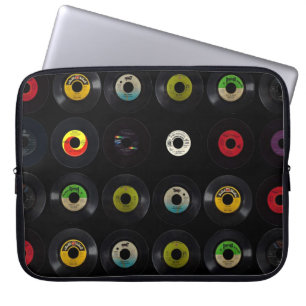 Capa Para Notebook Registros de vinil retros do vintage 45