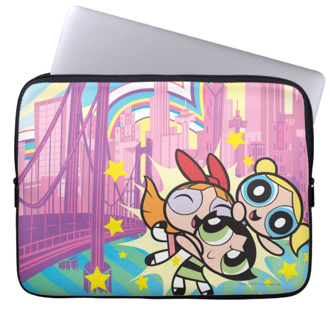 Capa Para Notebook Regra de Raparigas Powerpuff (Frente)