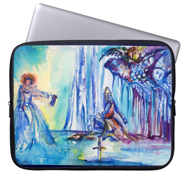 CAPA PARA NOTEBOOK REI ARTHUR, DAMA DO LAGO E EXCALIBUR (Frente)