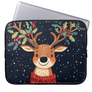 Capa Para Notebook Reindeer Starry Natal Twinkle Night