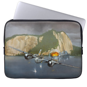 Capa Para Notebook Relâmpago P-38 na batalha