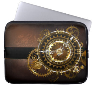 Capa Para Notebook Relógio a vapor com engrenagens antigas