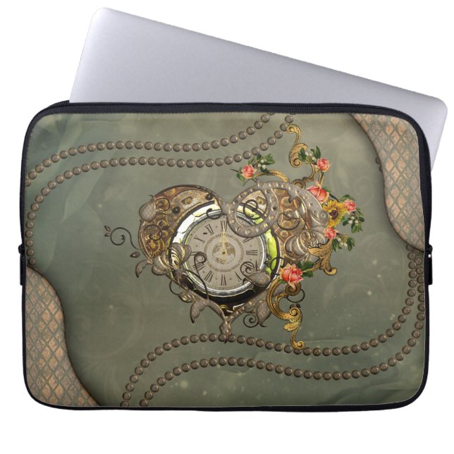 Capa Para Notebook Relógio maravilhoso de steampunk (Frente)