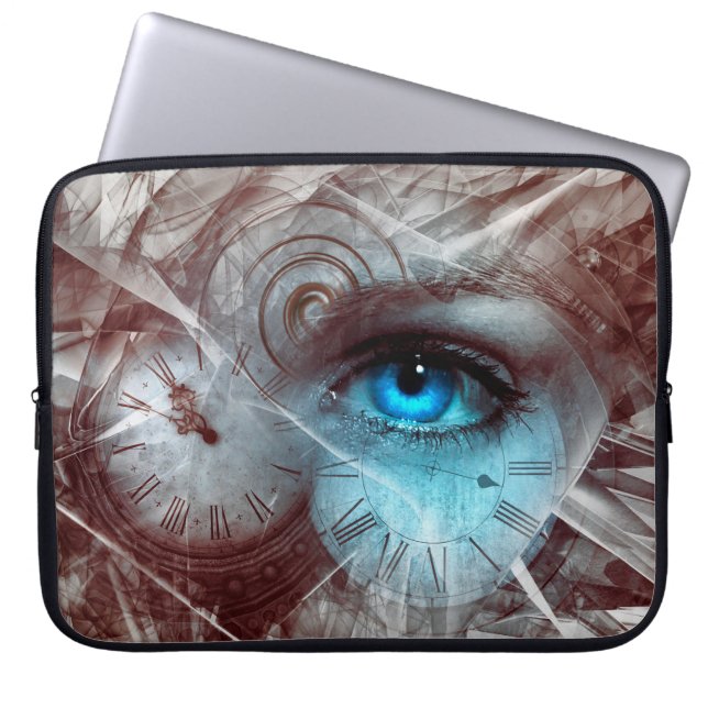 Capa Para Notebook Relógio surreal de fantasia (Frente)