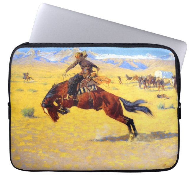 Capa Para Notebook Remington Old West Horse and Cowboy (Frente)