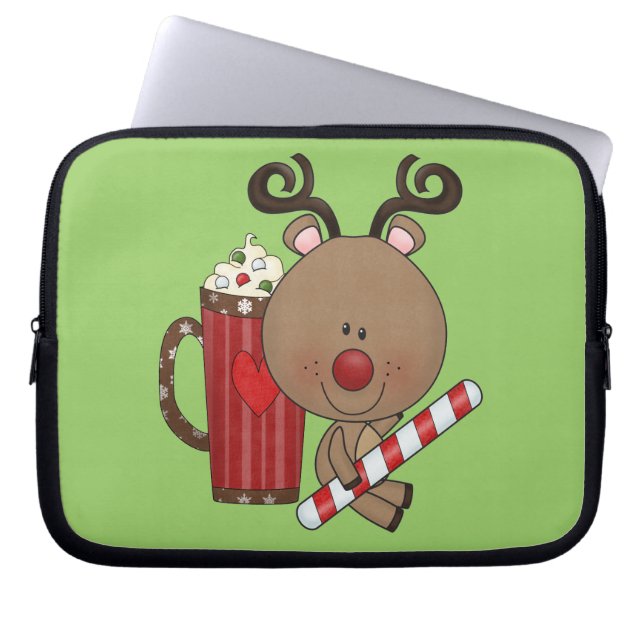 Capa Para Notebook Rena de Rudy com cacau (Frente)