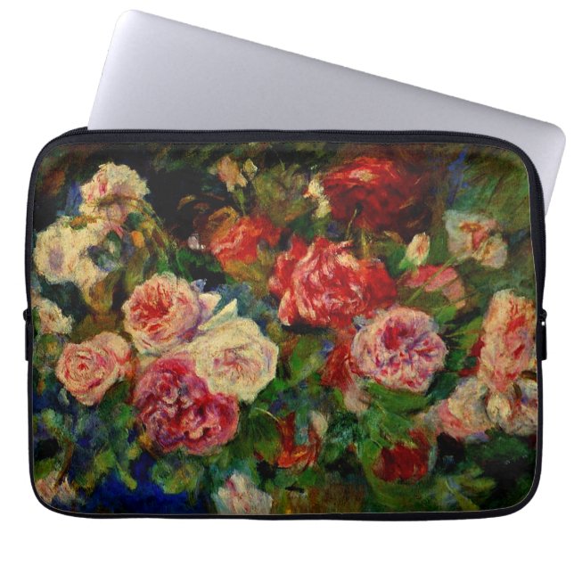 Capa Para Notebook Renoir - Rosas, (Frente)