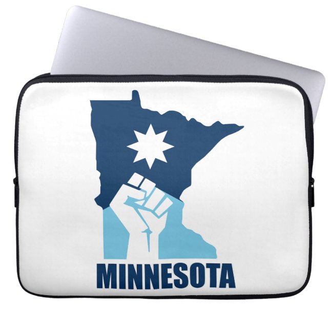 Capa Para Notebook Resistir Minnesota Punho Erguido (Frente)