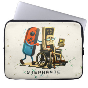 Capa Para Notebook Respeite Seus Anciãos Controle de Jogo Retro Diver