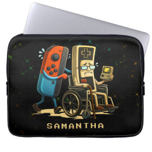 Capa Para Notebook Respeite Seus Anciãos Controle de Jogos Retro Dive