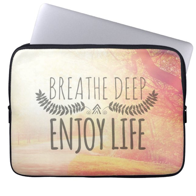 Capa Para Notebook Respire profundamente (Frente)