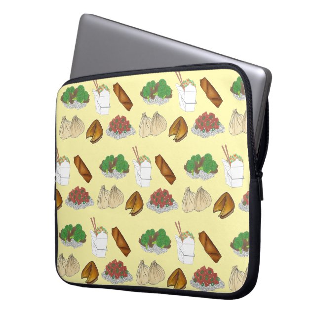 Capa Para Notebook Restaurante Chinês de Comprar Comida Cuisina (Frente Esquerda)