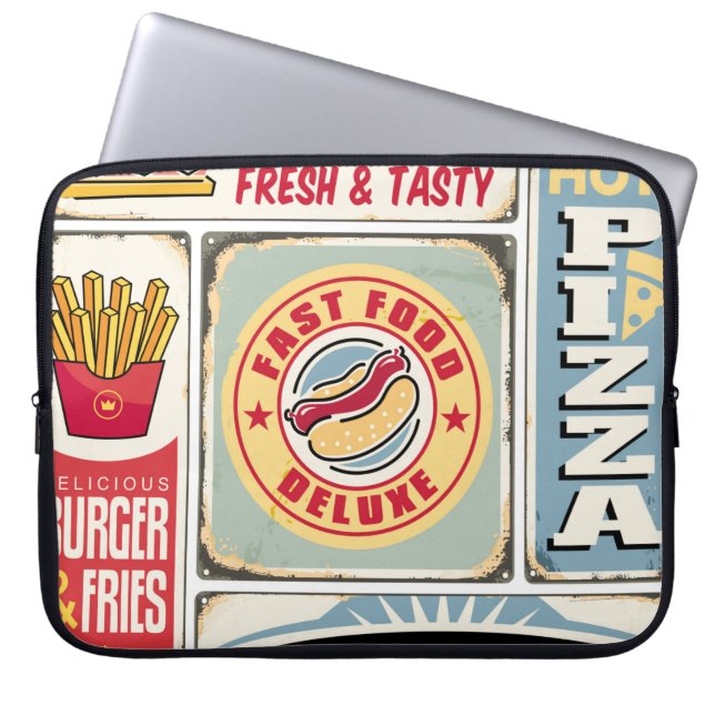 Capa Para Notebook Restaurantes e restaurantes de comida rápida (Frente)