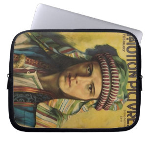Capa Para Notebook Retrato 1921 do vintage do Sheik de Rudolph