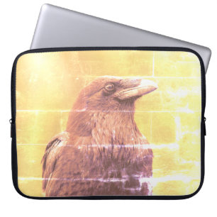 Capa Para Notebook Retrato de Corvo Comum