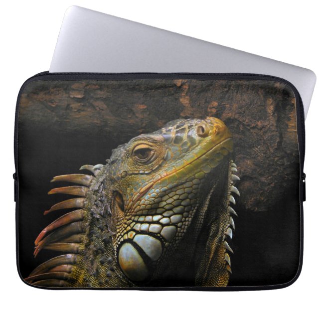 Capa Para Notebook Retrato de uma iguana (Frente)