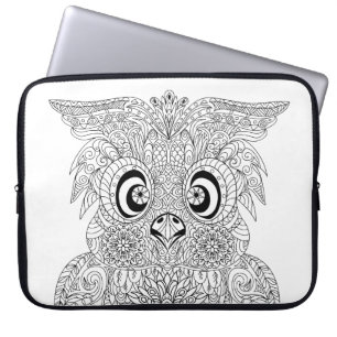 Capa Para Notebook Retrato inspirado da coruja
