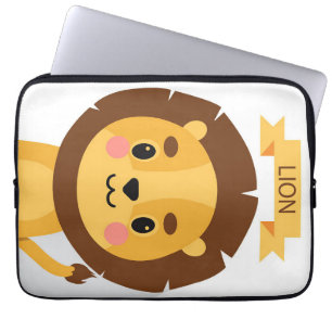 Capa Para Notebook Retrato Lion Cute Lion