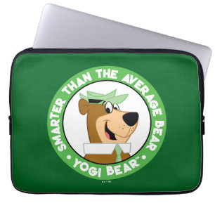 Capa Para Notebook Retrato sorridente do Urso Yogi