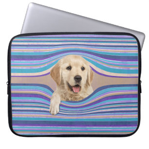 Capa Para Notebook Retriever De ouro Em Bandas