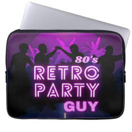 Capa Para Notebook Retro 80s Disco Dance Party Neon Purple Funky