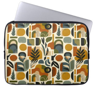 Capa Para Notebook Retro Botanica Geometrica