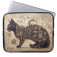 Retro de Gato Steampunk