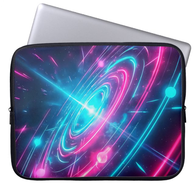 Capa Para Notebook Retro Futuristic Vaporwave Space Portal (Frente)