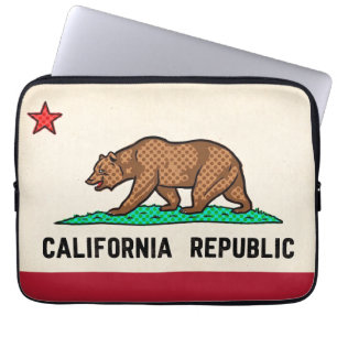 Capa Para Notebook Retro Golden State Urso República Califórnia