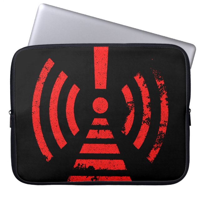 Capa Para Notebook Retro Keep Back Energy Warning Symbol (Frente)