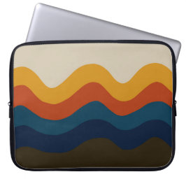 Capa Para Notebook Retro Vintage Ondas de 70