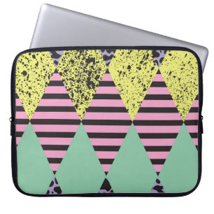Capa Para Notebook Rhombus Moderno: Estilo sem costura Abstrato.