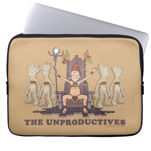 Capa Para Notebook RICK E MORTY™ | Inprodutivos (Frente)