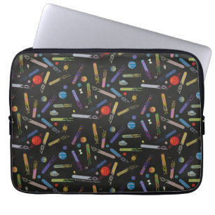 Capa Para Notebook RICK E MORTY™   Padrão de Cometa Espacial Exterior