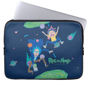 Capa Para Notebook RICK E MORTY™ Salto de Portal Infectado