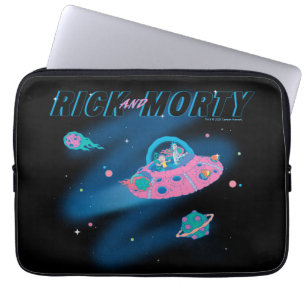 Capa Para Notebook RICK E MORTY™ Viajar Pelo Espaço