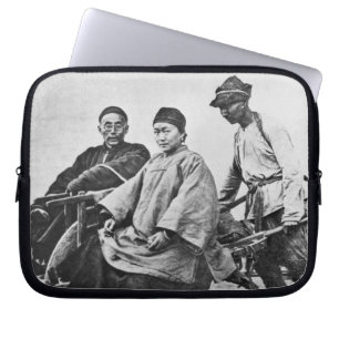 Capa Para Notebook Rickshaw chinês, c.1870 (foto de b/w)