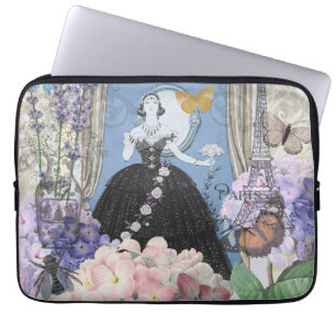 Capa Para Notebook Rico Floral da Mulher Vitoriana