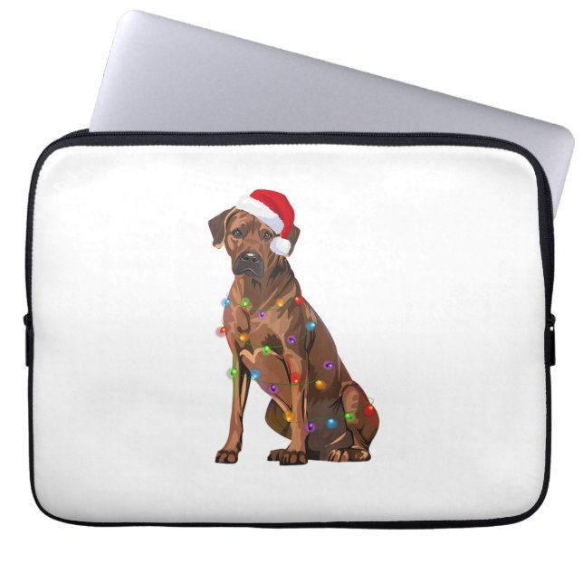Capa Para Notebook Ridgeback Ridgeback Natal Luzes Xmas Cão Amor (Frente)